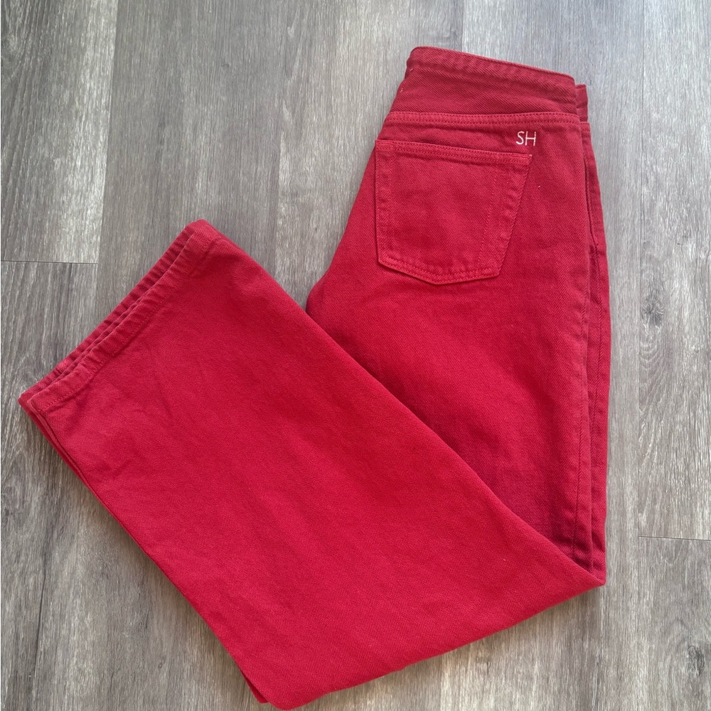 Still Here NYC Cool Jean in Red- size 25 Brand New